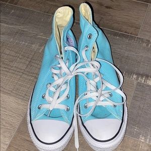 Teal/Light Blue Hightop Converse
